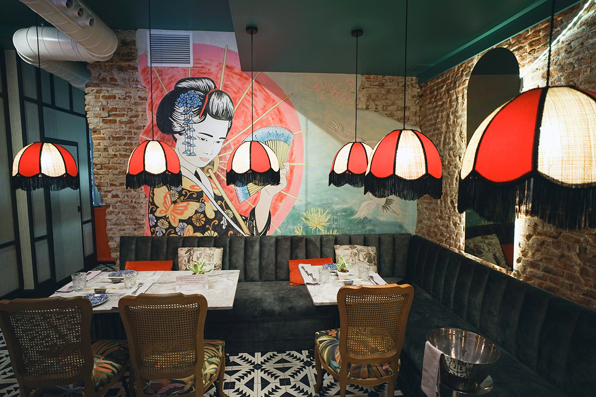 Madame Butterfly, uno de los trabajos de nuestro estudio de diseño de restaurantes.